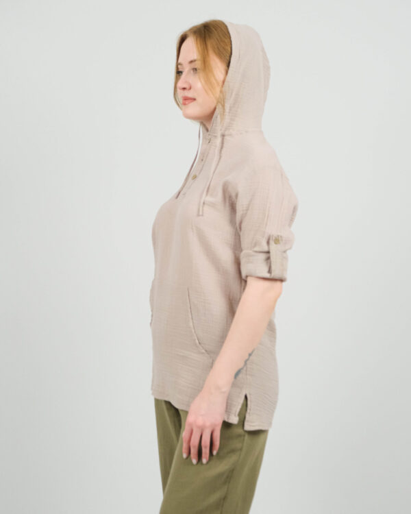 Müslin Hoodie Gömlek