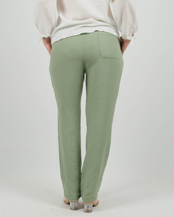 Unisex Müslin Bol Paça Pantolon