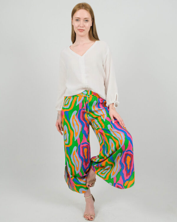 Büzgü Detaylı Pamuklu Bluz