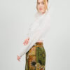 Kapüşonlu Düğmeli  Crop Bluz