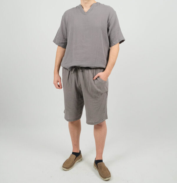 1. 5107 Pamuklu Erkek Şort Müslin Erkek Şort