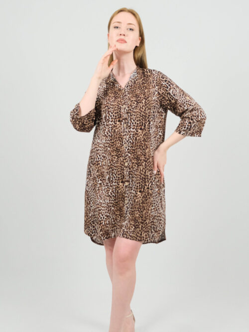 Leopar Desen Elbise