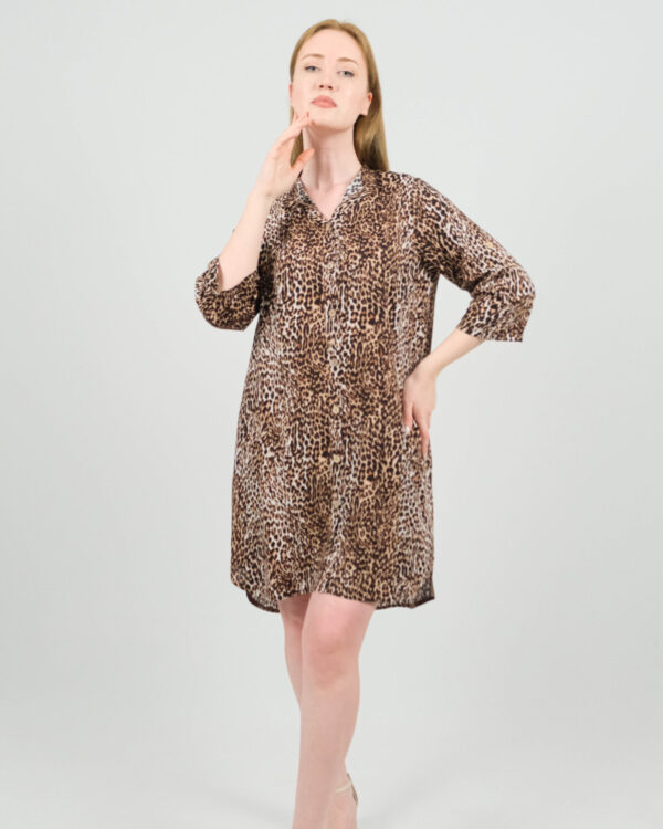 Leopar Desen Elbise