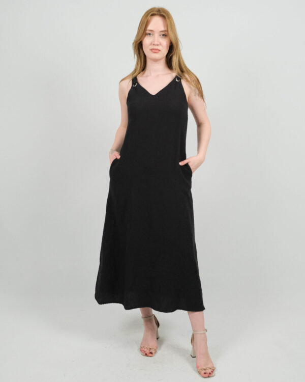 Düğüm Askılı Müslin Elbise