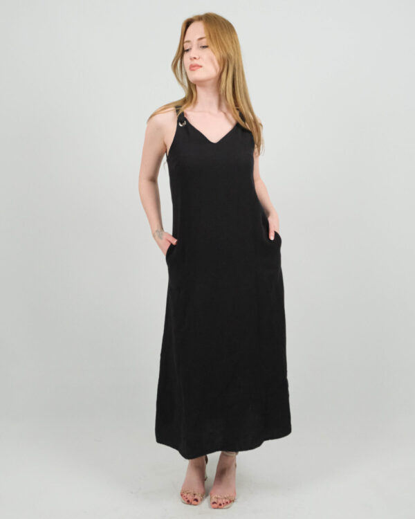 Düğüm Askılı Müslin Elbise